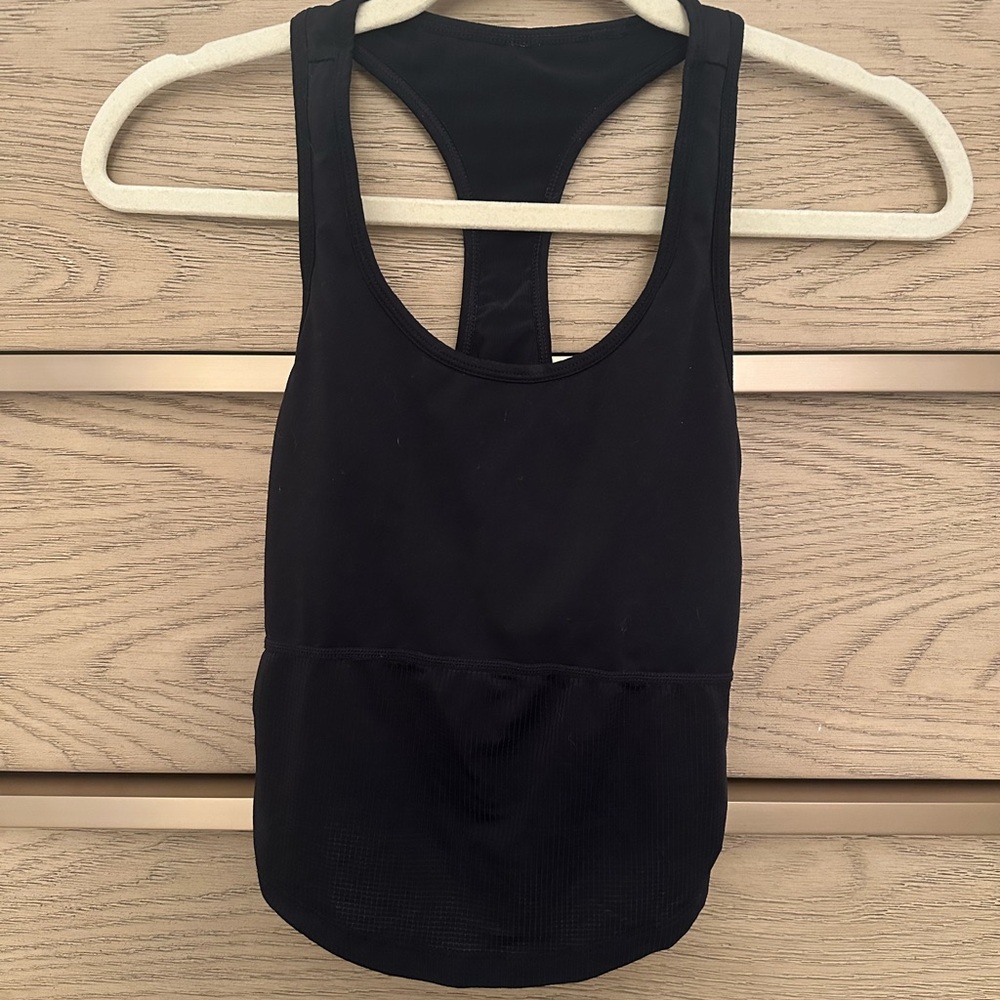 Fabletics Black Racerback Tank Top
